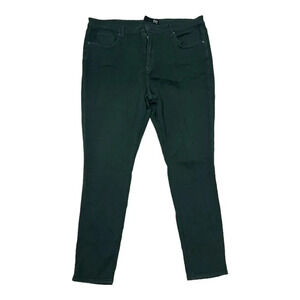 Kut from the Kloth Green High Rise Toothpick Skinny Mia Pants 38